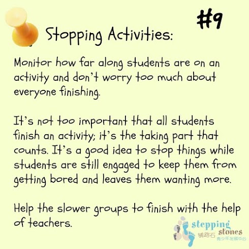 teaching tip #9